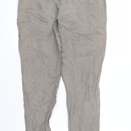 Monsoon Women's Beige Linen Trousers Size 8