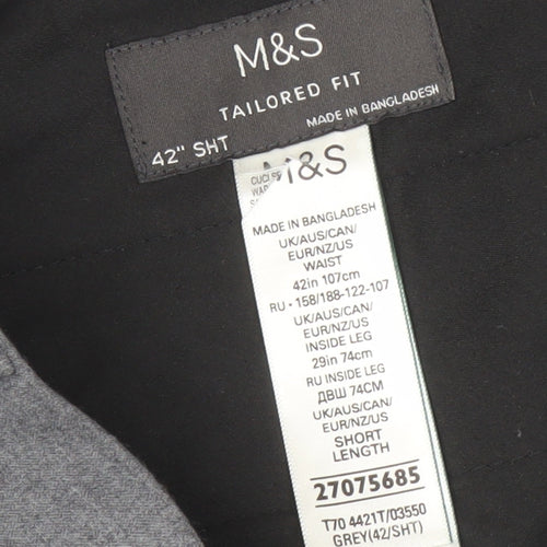 Marks and Spencer Grey Men's Dress Pants Size 42