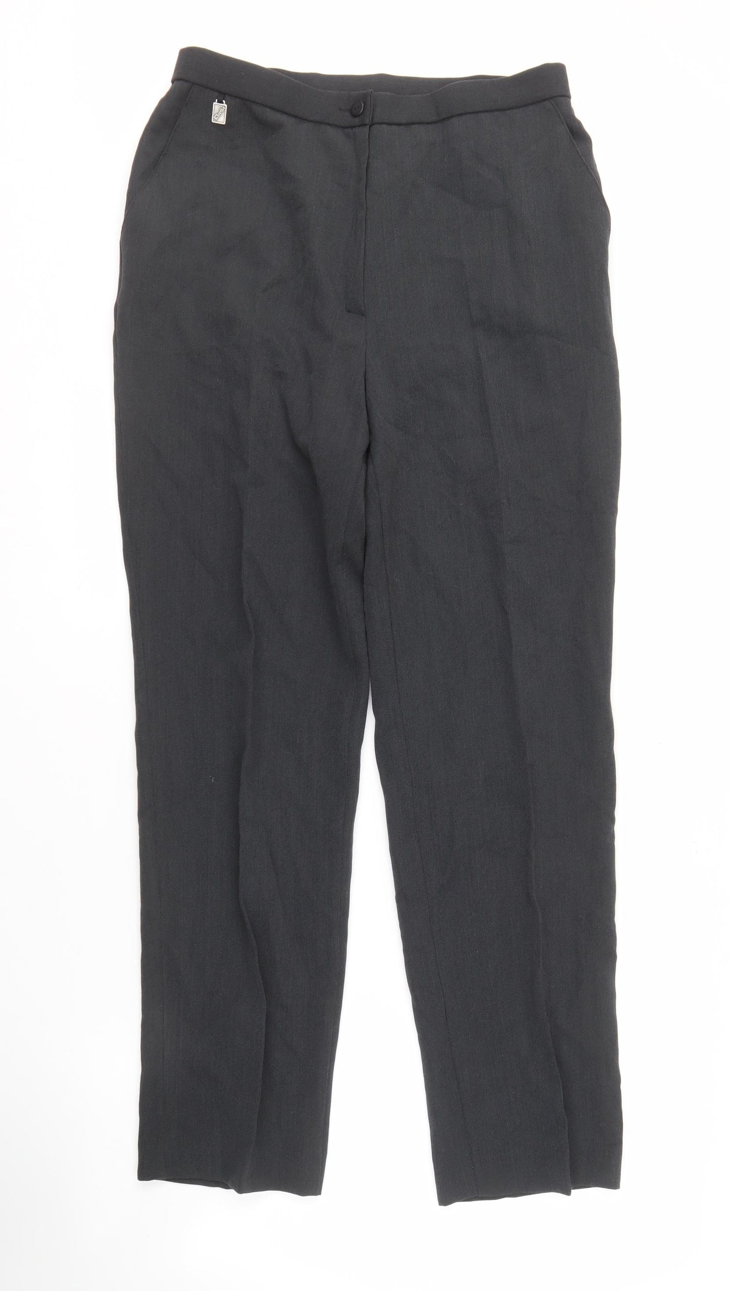 InWear Women’s Black Trousers, Size 14, Regular Fit
