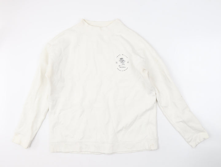 Jack Wills Women's White Pullover Sweatshirt Size 16