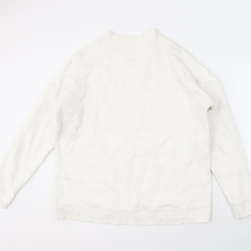 Jack Wills Women's White Pullover Sweatshirt Size 16