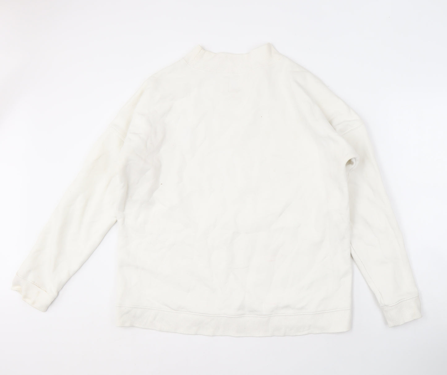 Jack Wills Women's White Pullover Sweatshirt Size 16