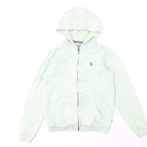 U.S. Polo Assn. Girls Green Full Zip Hoodie 14-15 Years
