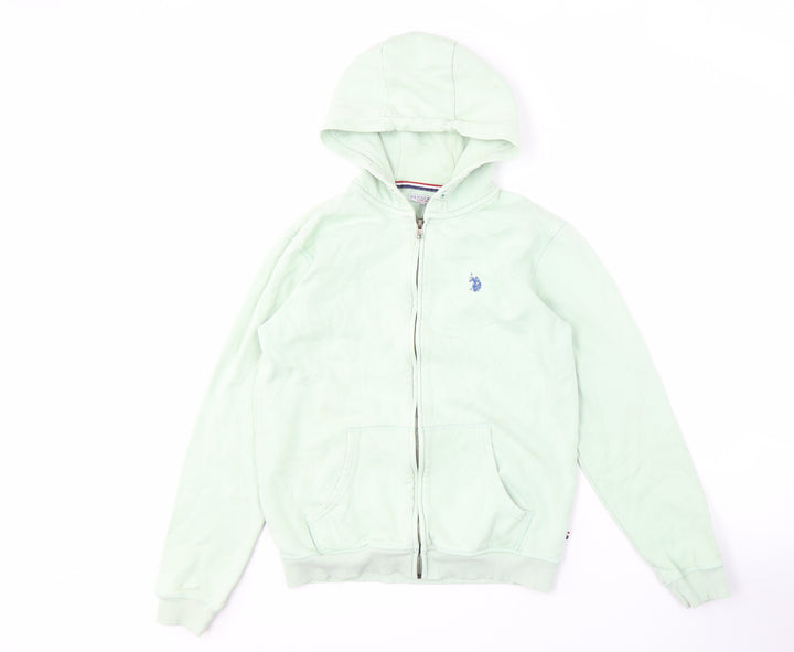 U.S. Polo Assn. Girls Green Full Zip Hoodie 14-15 Years