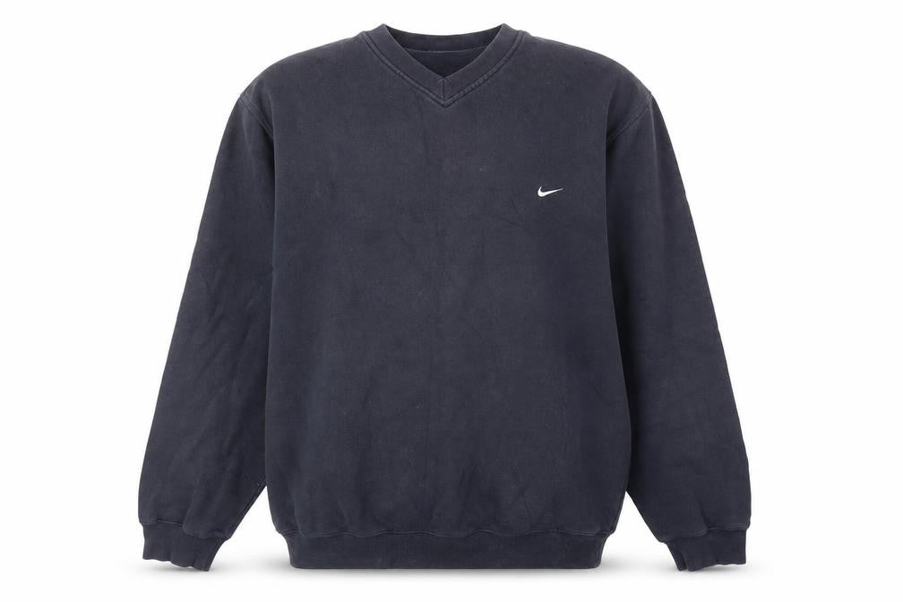 Front view of Nike Men's Black Pullover Sweatshirt L