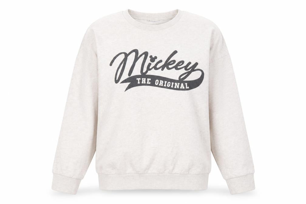 Front view of Disney Women's Beige Sweatshirt UK 20 Mickey Print