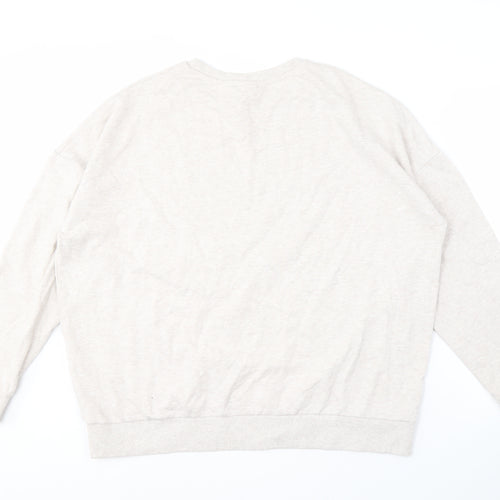 Disney Women's Beige Sweatshirt UK 20 Mickey Print