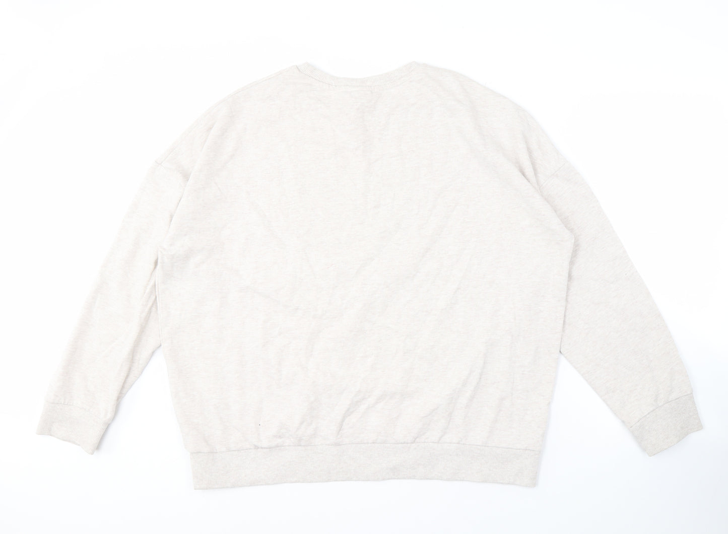 Disney Women's Beige Sweatshirt UK 20 Mickey Print