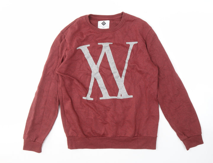 Cotton On Men’s Red Graphic Pullover Sweatshirt S