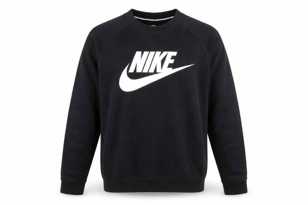 Front view of Nike Men's Black Pullover Sweatshirt M