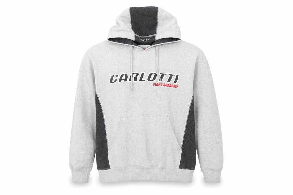 Front view of Carlotti boys’ grey pullover hoodie -, size L