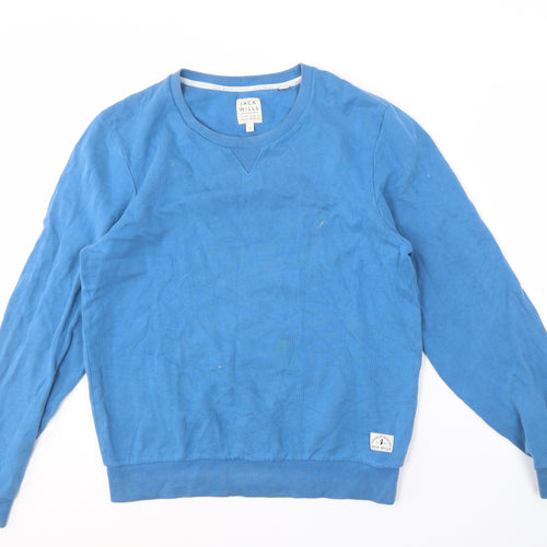 Jack Wills Men's Blue Pullover Sweatshirt M