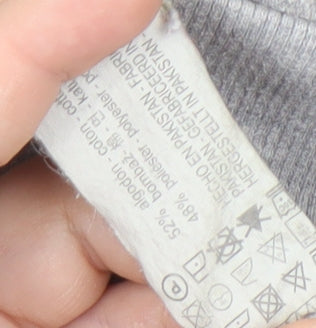 Pull&Bear Unisex Grey Graphic Print Sweatshirt S