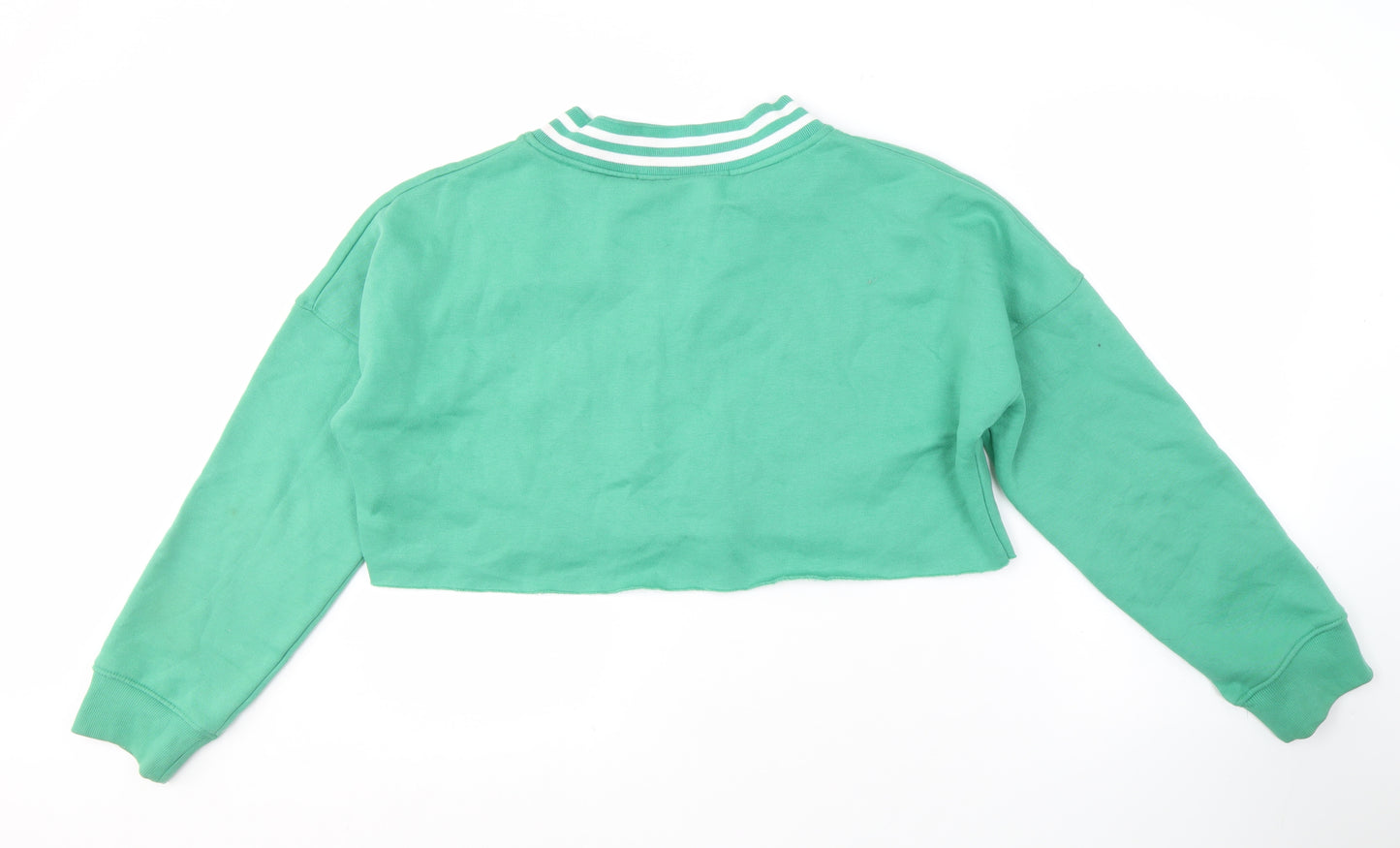 Missguided Women's Green Pullover Sweatshirt Size 8