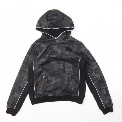 Everlast Boys Black Camouflage Pullover Hoodie 13 Years