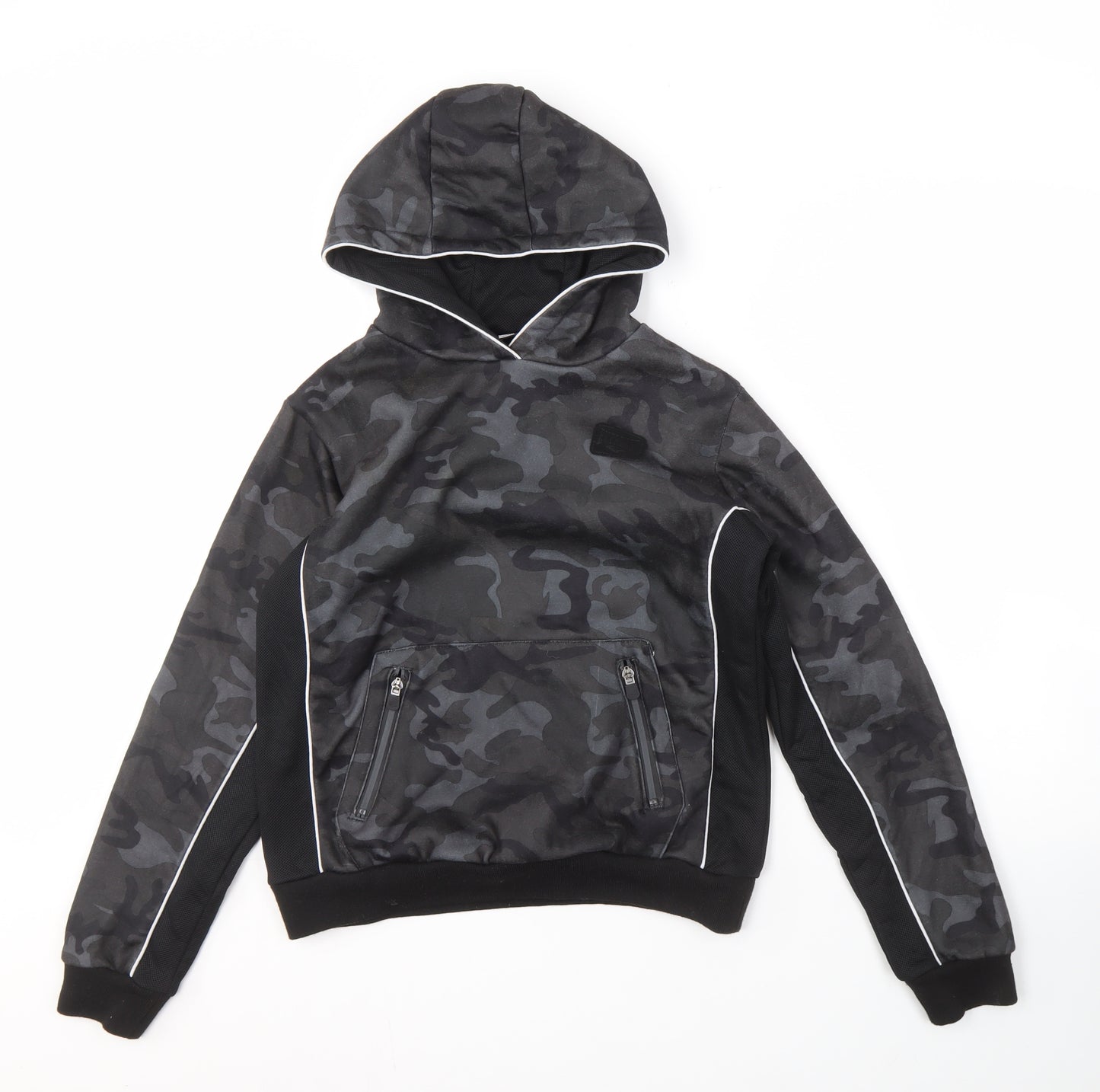 Everlast Boys Black Camouflage Pullover Hoodie 13 Years