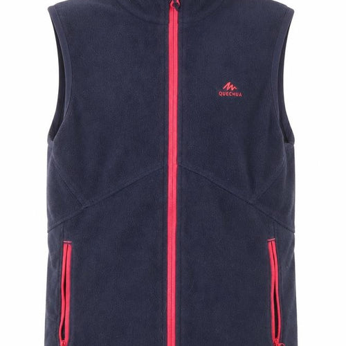 Quechua Girls' Blue Fleece Jacket, Size 9-10, Lightweight Activewear