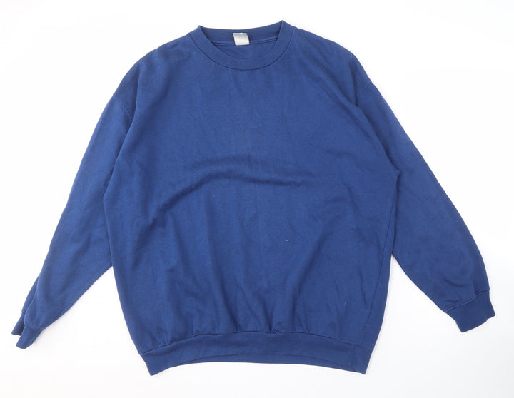 C&A Men's Blue Pullover Sweatshirt XL Crew Neck