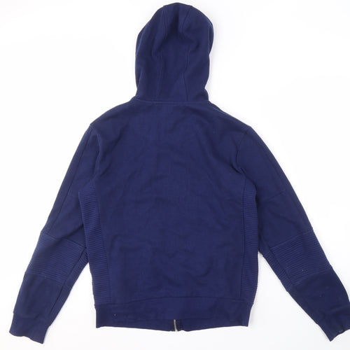 Basement Men’s Blue Full Zip Hoodie, Size S