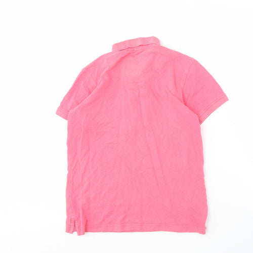 Crew Clothing Women's Pink Polo Shirt Size 12 Cotton