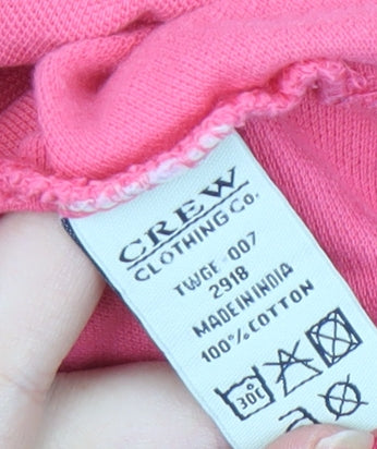 Crew Clothing Women's Pink Polo Shirt Size 12 Cotton