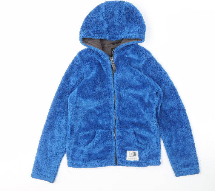 Karrimor Boys Blue Hooded Mid-Length Jacket 9-10 Years