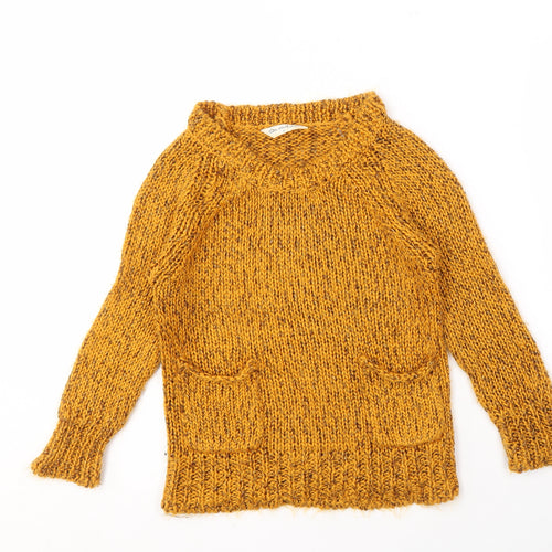 Miss Selfridge Women's Yellow Pullover Jumper Size 6