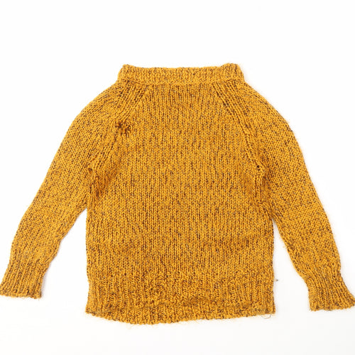 Miss Selfridge Women's Yellow Pullover Jumper Size 6