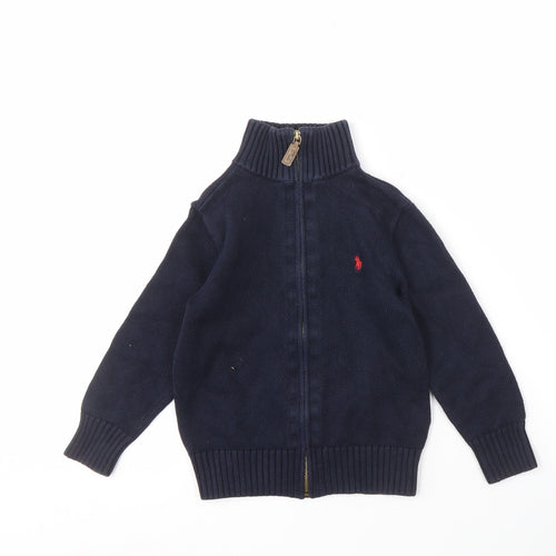 Polo Ralph Lauren Boys Blue Full Zip Jumper, 5 Years