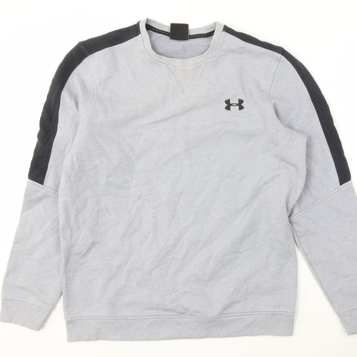 Under Armour Men's Grey Pullover Sweatshirt, M
