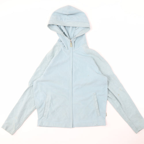 Regatta Women's Blue Hooded Fleece Jacket Size 10