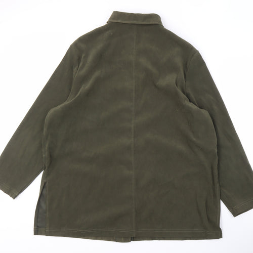 Variations Women's Green Plus Size Button-Up Shirt