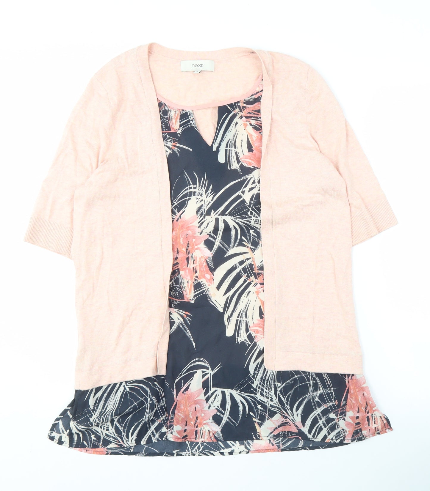 Next Women's Multicoloured Floral Tunic Size 14