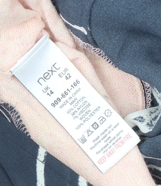 Next Women's Multicoloured Floral Tunic Size 14