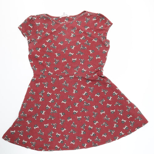 Red Herring Women's Red Floral Dress Size 16