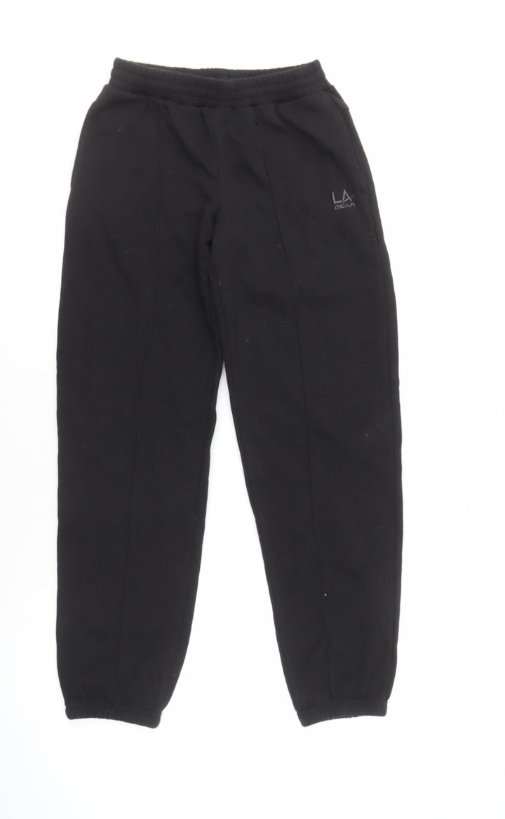 LA Gear Teens Black Jogger Trousers Size 12