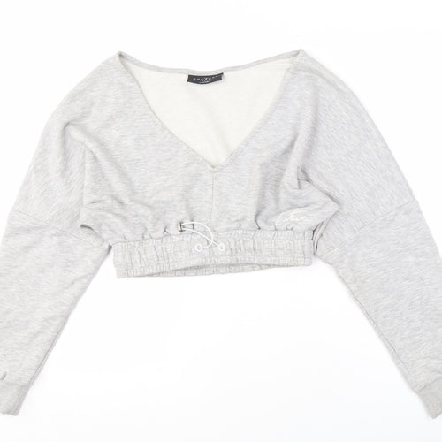 The Couture Club Women's Grey Pullover Sweatshirt M