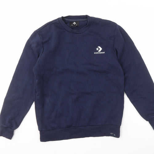 Converse Men's Blue XS Pullover Sweatshirt