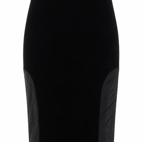 Missguided Women's Black Velvet Pencil Skirt Size 8