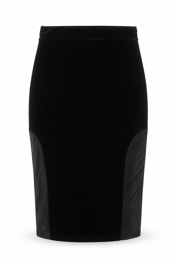 Missguided Women's Black Velvet Pencil Skirt Size 8