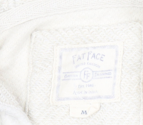 Fat Face Women’s Ivory Hoodie Medium | Casual Comfort