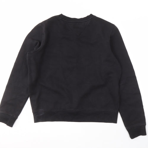 Tommy Jeans Men's Black Logo Sweatshirt, Size S, Pullover