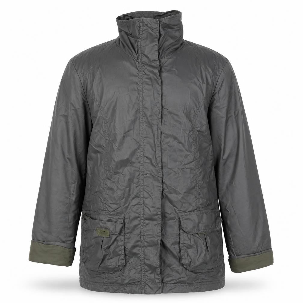 Front view of World of Basics Grey Men's Jacket, size 42, Mid-Length