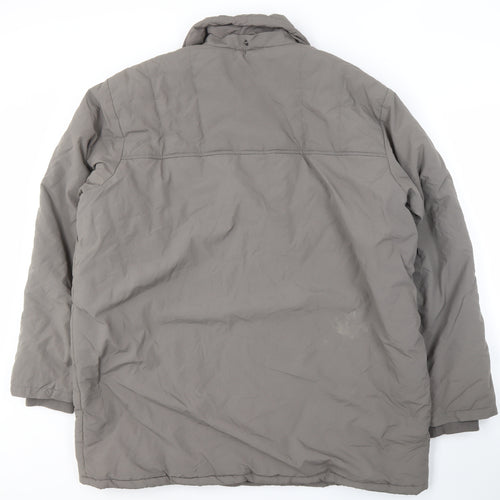 JBC Men's Grey Snap Coat Size L