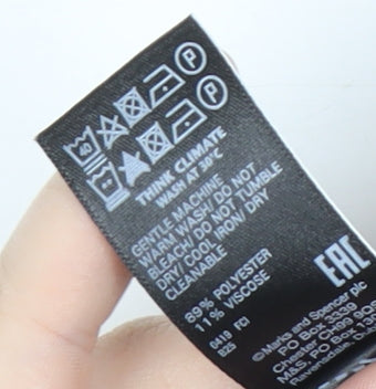 Marks and Spencer Women's Multicoloured Check Pencil Skirt Size 14