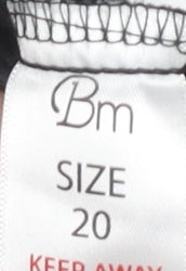 Bm Women's Floral Grey Skirt Size 20