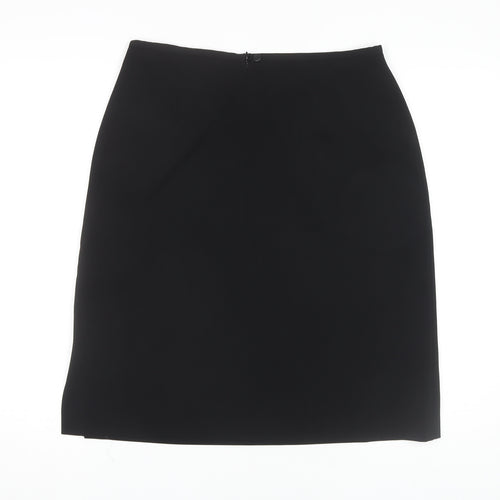 Amaranto Women's Black Pencil Skirt, Size 14