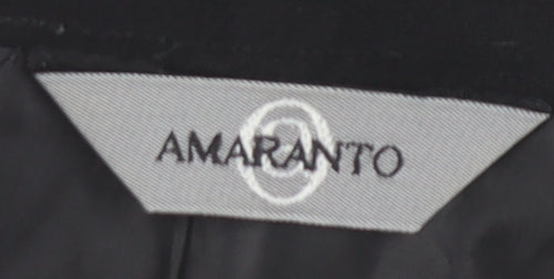 Amaranto Women's Black Pencil Skirt, Size 14