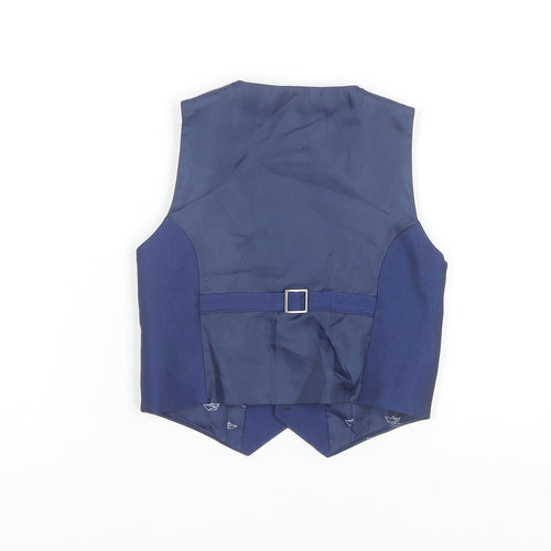 Marks and Spencer Boys Blue Suit Waistcoat 5-6 Years