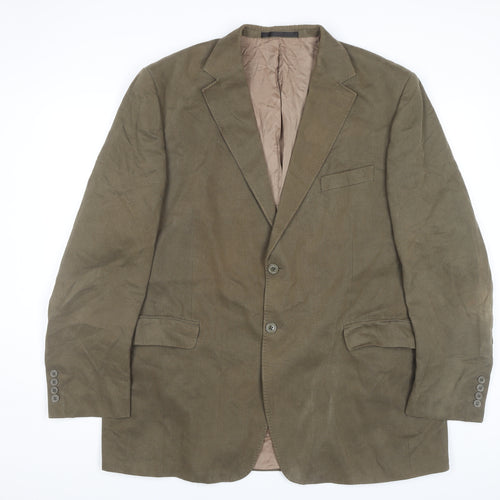 Marks and Spencer Men's Green Blazer, Size 46, Business Style